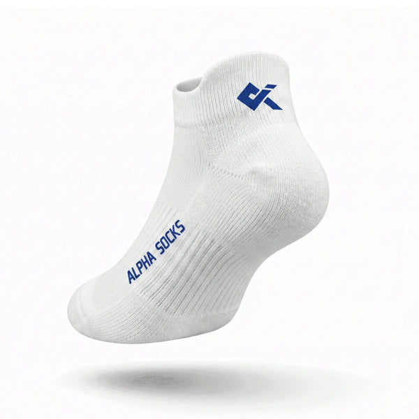 White Sneaker socks men cotton breathable kniton socks