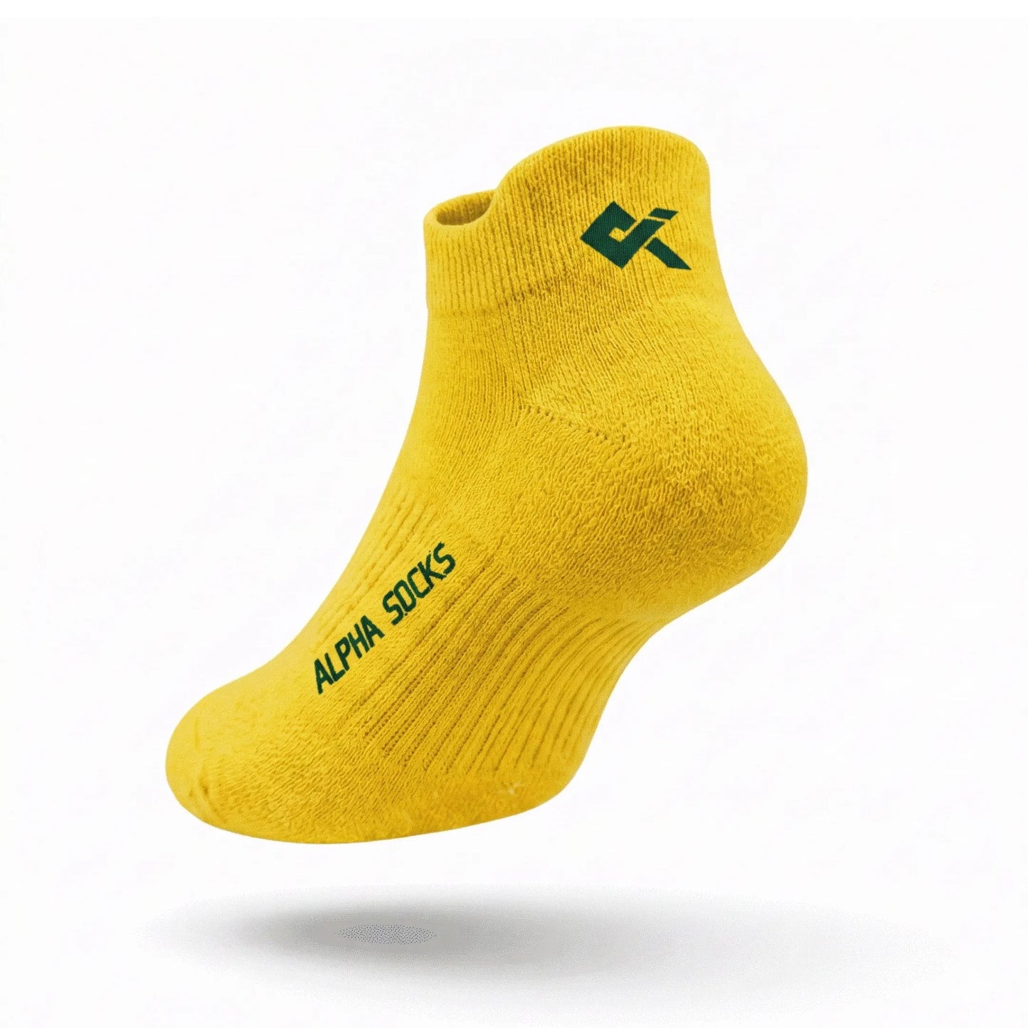 Yellow Sneaker socks men cotton breathable kniton socks