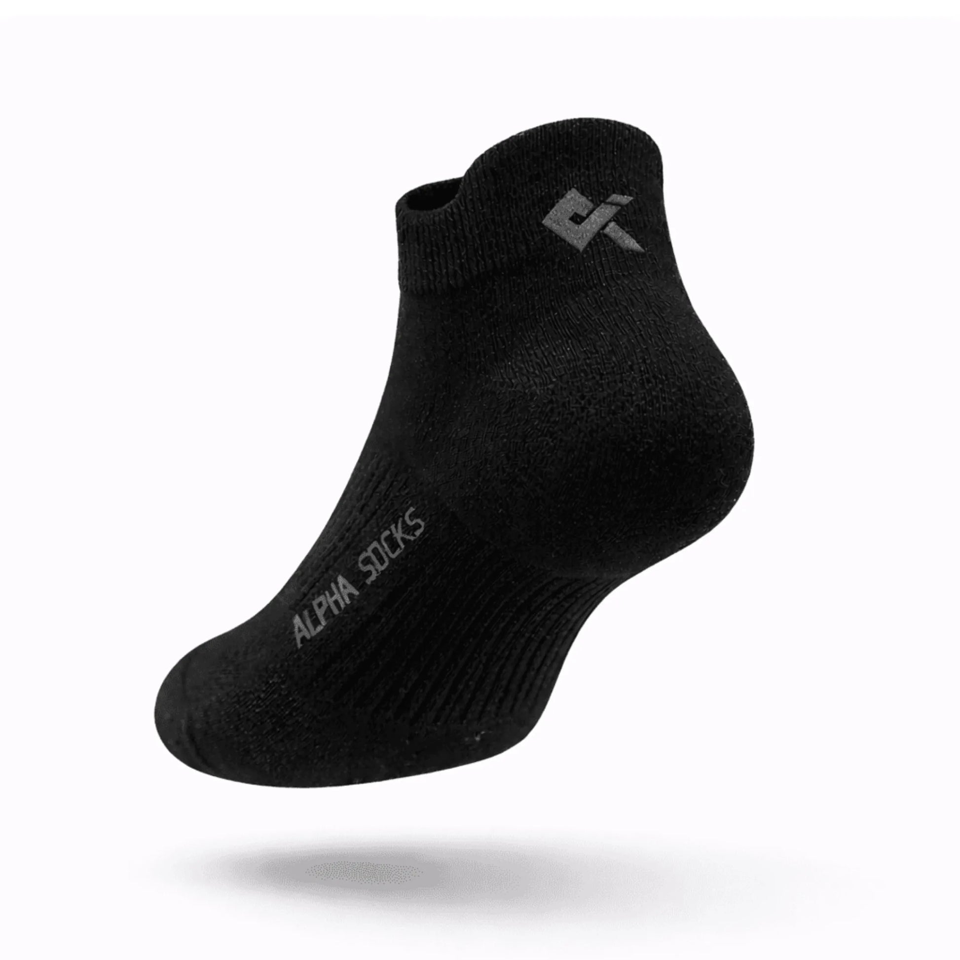 Black Sneaker socks men cotton breathable kniton socks