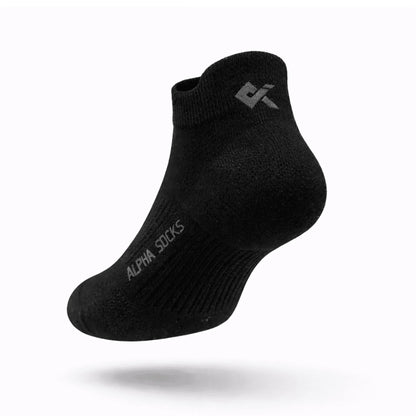 Black Sneaker socks men cotton breathable kniton socks