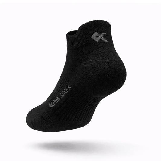 Black Sneaker socks men cotton breathable kniton socks