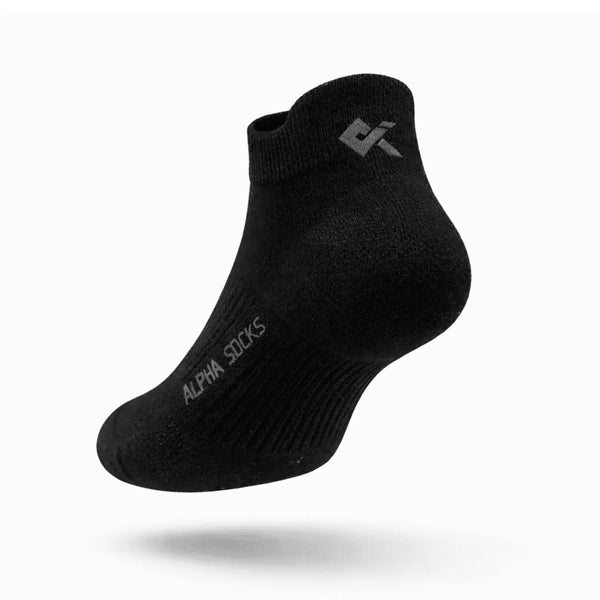 Black Sneaker socks men cotton breathable kniton socks