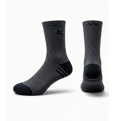 Charcoal Sports socks men cotton breathable kniton socks